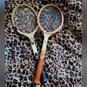 Vintage tennis rackets